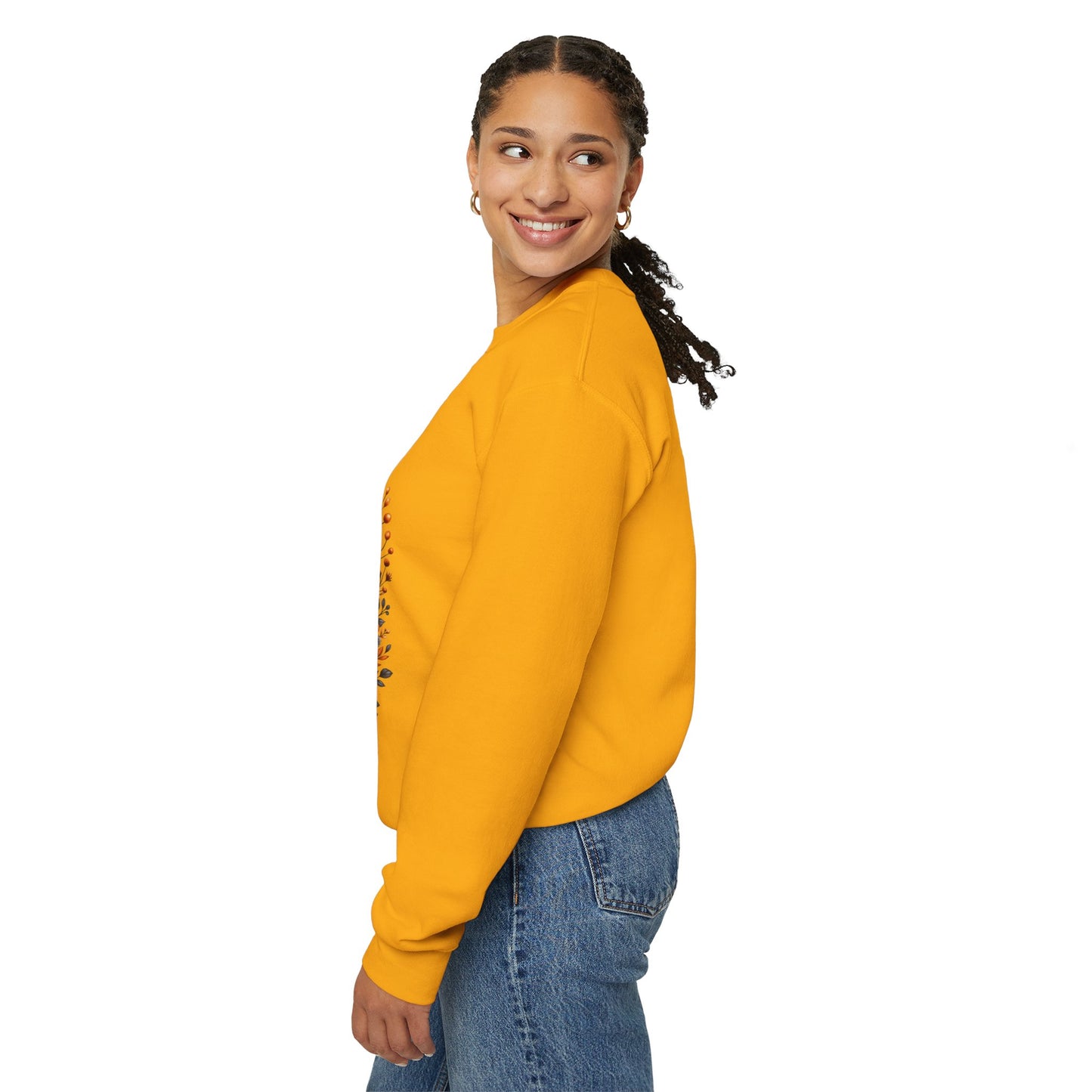 Cute Halloween Dog & Ghost Crewneck Sweatshirt