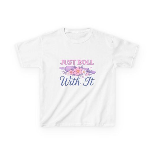 Just Roll With It - Dinosaur Christmas Kids Tee