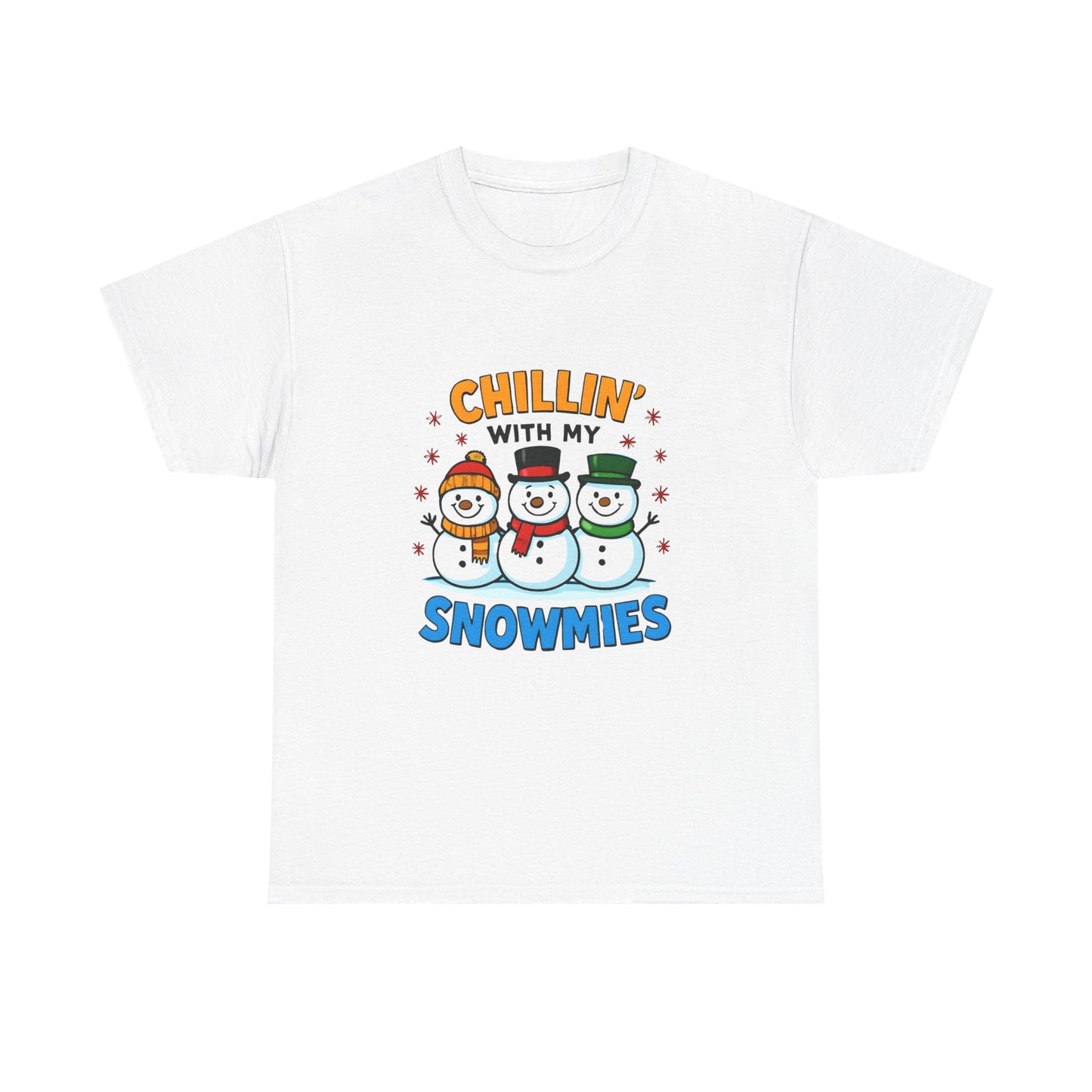 Relajándome con mis amigos de la nieve - Camiseta de concienciación sobre el cáncer