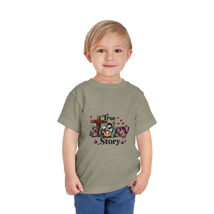 True Story Nativity Toddler Christmas Tee