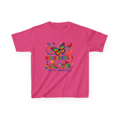 Neurodiversity Butterfly Tee - Autism Awareness Kids Shirt