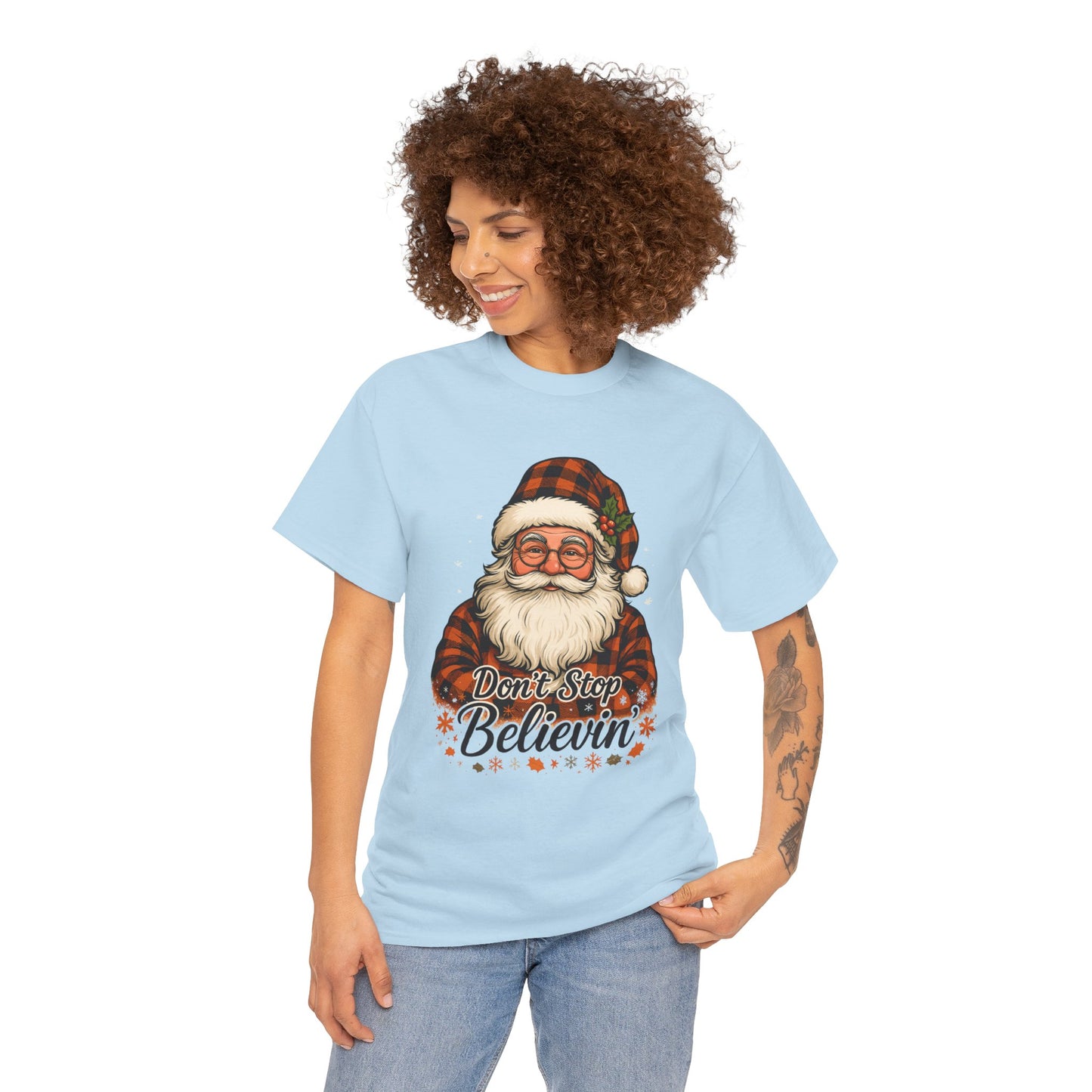 Santa Believes: Don't Stop Believin'  Tee