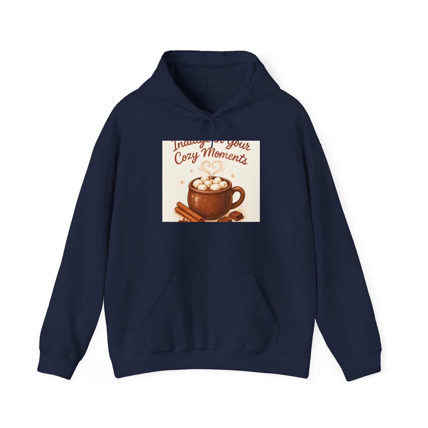 Hoodie: "Immerse in Your Cozy Moments" Hot Cocoa Graphic Hoodie