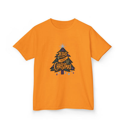 Jesus is the Heart of Christmas Tee - Dinosaur Kids Shirt