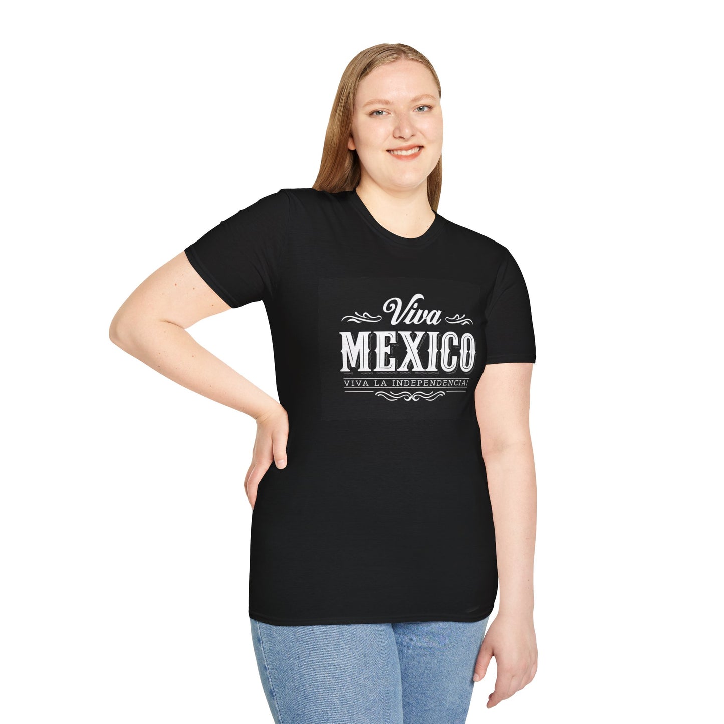 Viva Mexico Tees | Unisex Softstyle T-Shirt for Celebrations, Gifts, Independence Day, Weekend Outings, Casual Wear