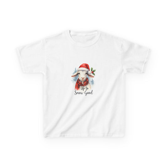 Goat Santa Christmas Tee - Up to Snow Good!
