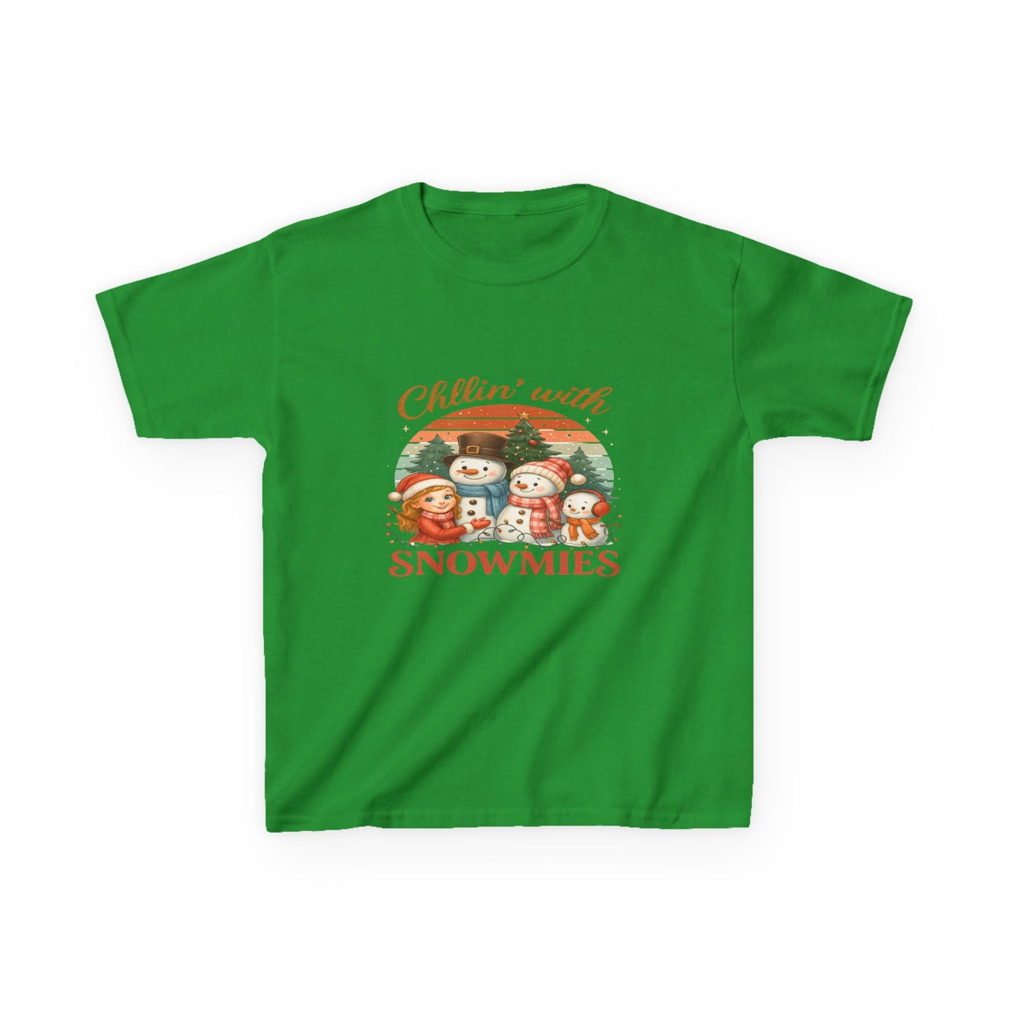 Chillin' with Snowmies Kids Christmas Tee