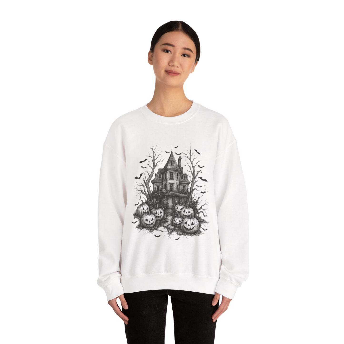 Spooky Haunted House Halloween Sweatshirt