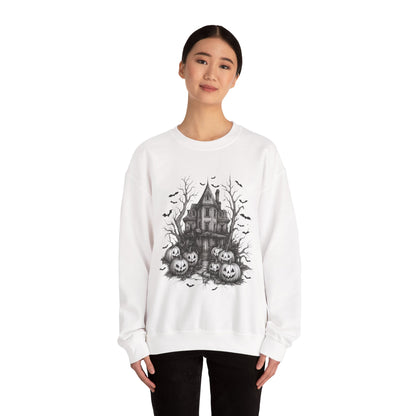 Spooky Haunted House Halloween Sweatshirt