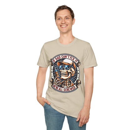 Camiseta de calavera para papá | Regalo divertido para papás | Ideal para cumpleaños, Día del Padre, ropa informal, reuniones familiares y Halloween
