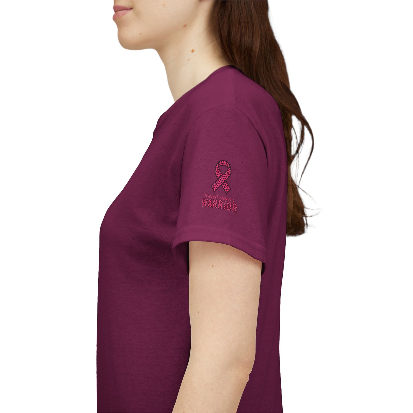 Breast Cancer Warrior Tee, Inspirational T-Shirt for Survivors, Supportive Gift for Cancer Awareness Events, Unisex Cotton Top, [...]