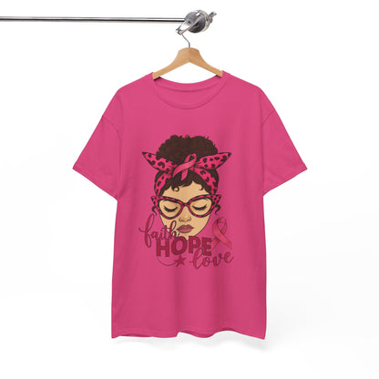 Hope, Faith, Love: Breast Cancer Awareness Tee