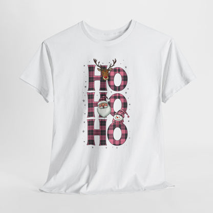 Ho Ho Ho Plaid Holiday Tee