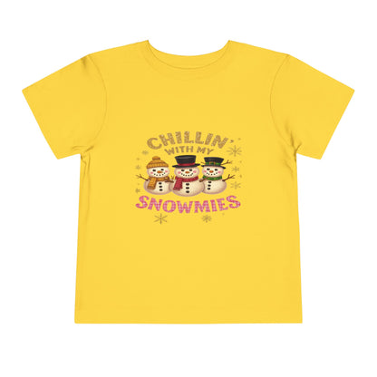 Chillin' with Snowmies Toddler Christmas Tee