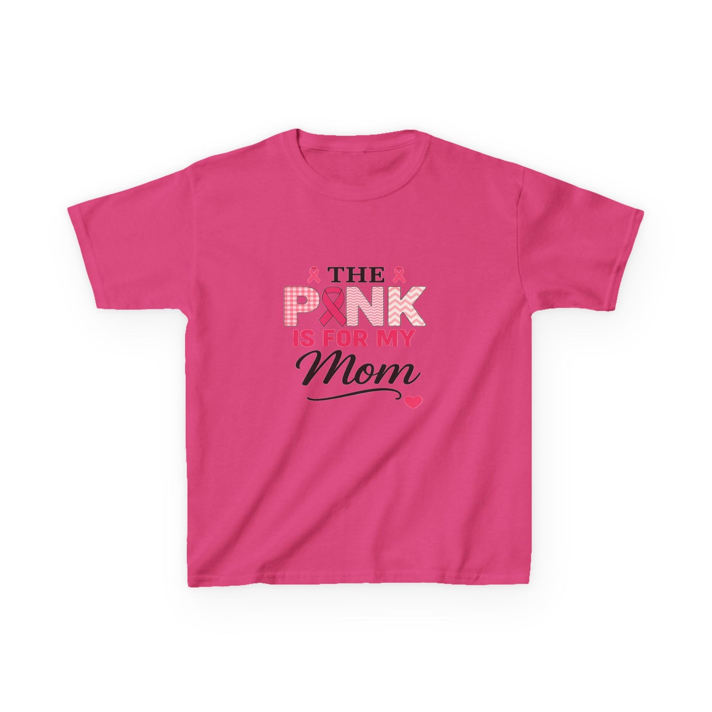 Pink for Mom Breast Cancer Awareness Dinosaur Tee