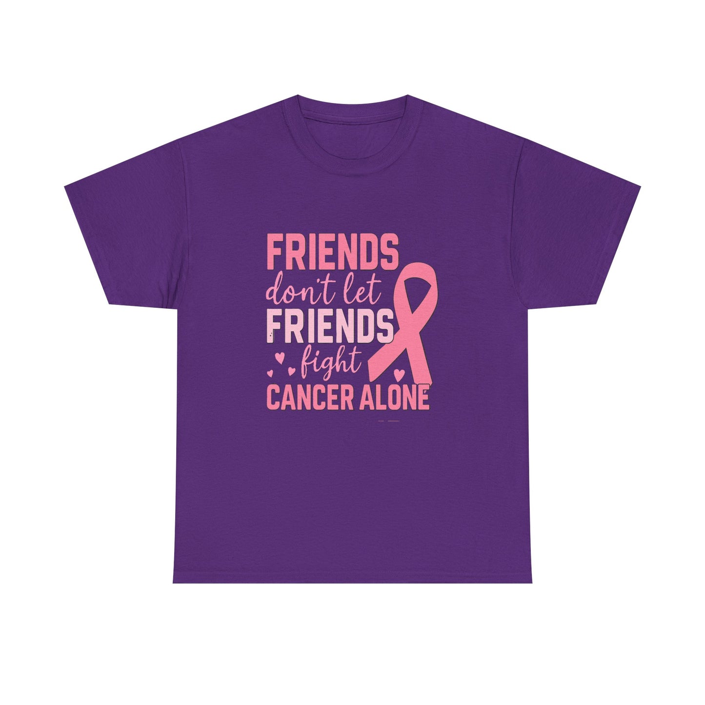 Friends Fight Cancer Together Pink Ribbon Tee