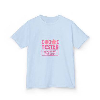 Cookie Tester Dino Christmas Tee - Kids Holiday Shirt