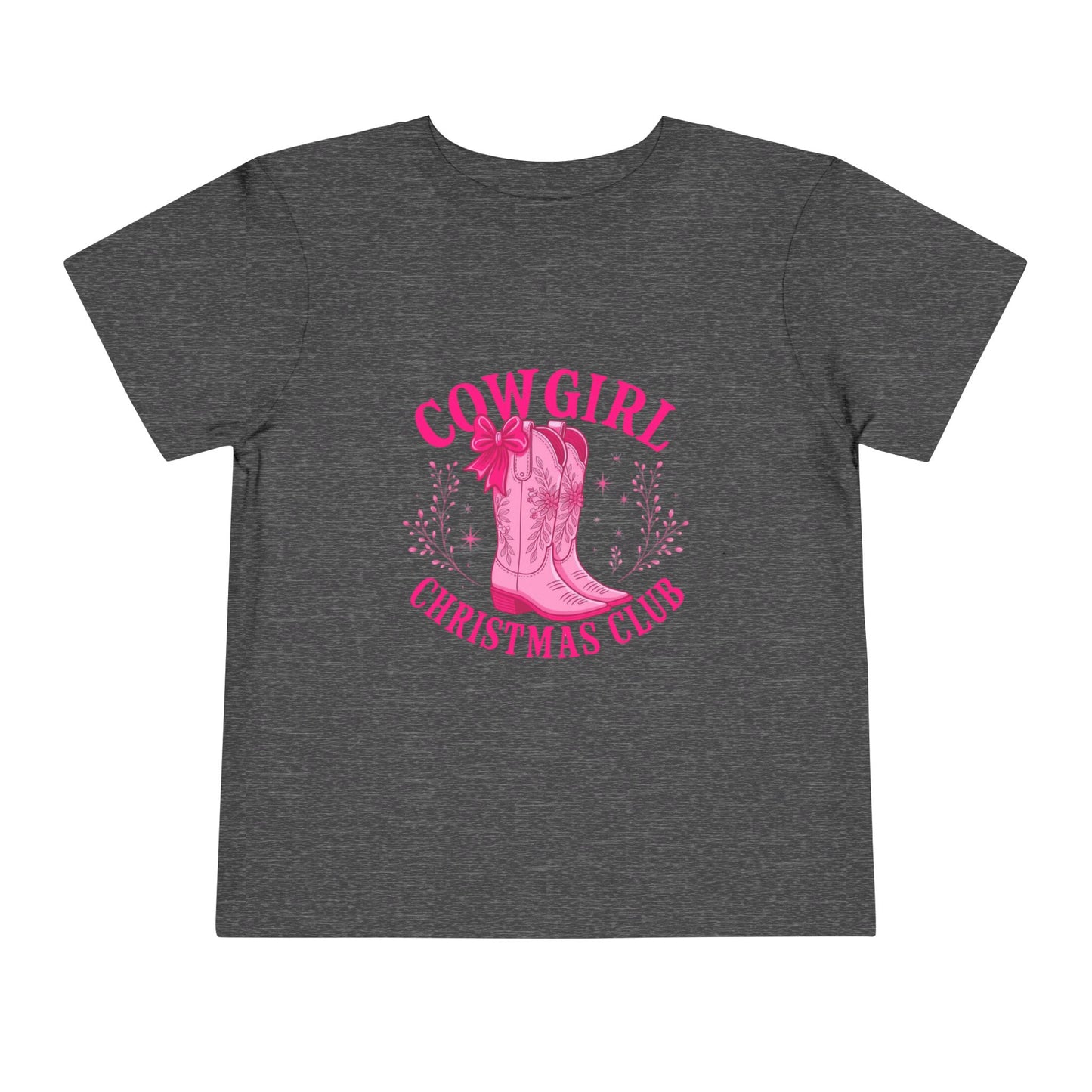 Cowgirl Christmas Club Tee - Pink Retro Holiday Shirt