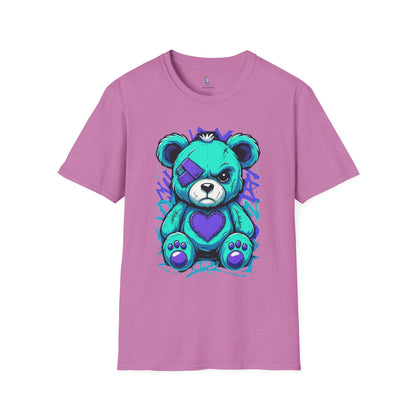 Adorable Grumpy Bear Unisex Softstyle T-Shirt | Cute Graphic Tee, Casual Wear, Gift for Animal Lovers, Birthday Present, Fun Fashion
