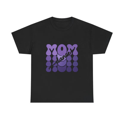 MOM Dance – Purple Letter Stage Spirit Tee
