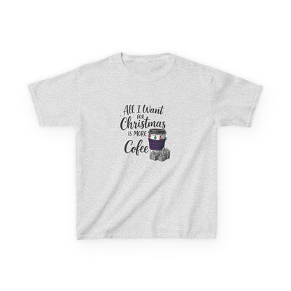 Christmas Coffee Dino Tee | Holiday Kids Shirt