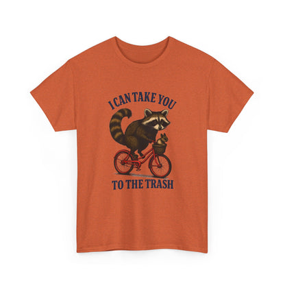 Cotton Tee Vintage Raccoon Bicycle Graphic Shirt