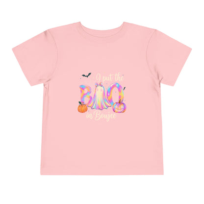 Boo-jee Halloween Toddler Tee - Pastel Rainbow