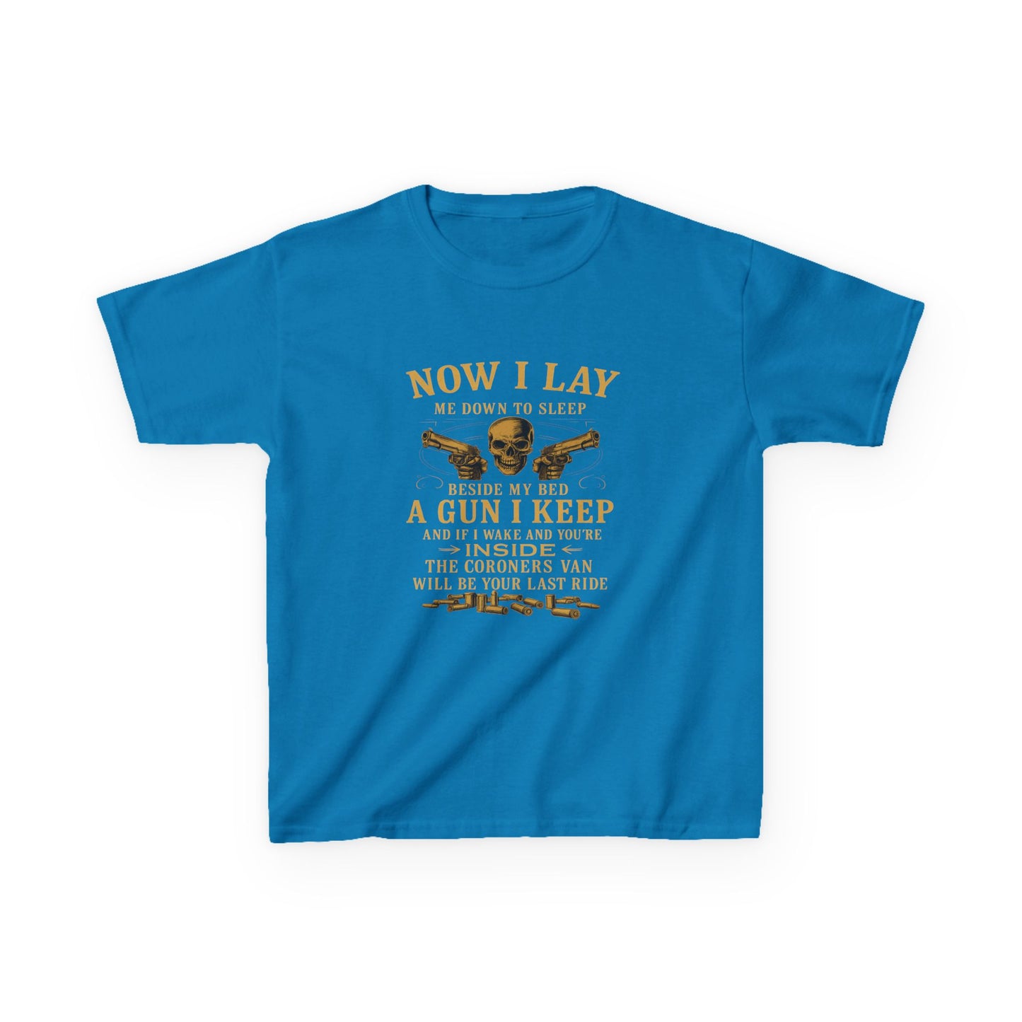 Now I Lay Me Down: Skull & Guns Kids Tee