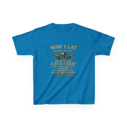 Now I Lay Me Down: Skull & Guns Kids Tee