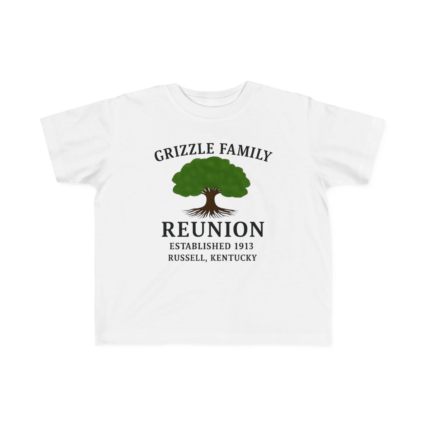 Personalized Grizzle Family Reunion Toddler Tee, Kid's Cotton T-Shirt, Children's Family Gathering Shirt, Custom Family Tee, Kids Event Shirt
