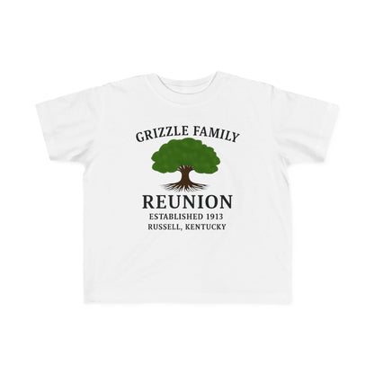 Personalized Grizzle Family Reunion Toddler Tee, Kid's Cotton T-Shirt, Children's Family Gathering Shirt, Custom Family Tee, Kids Event Shirt