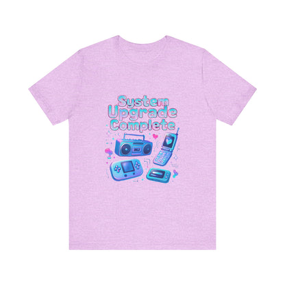 System Upgrade Complete Retro Gaming Tee — Cute Pastel Gameboy & Console Design
