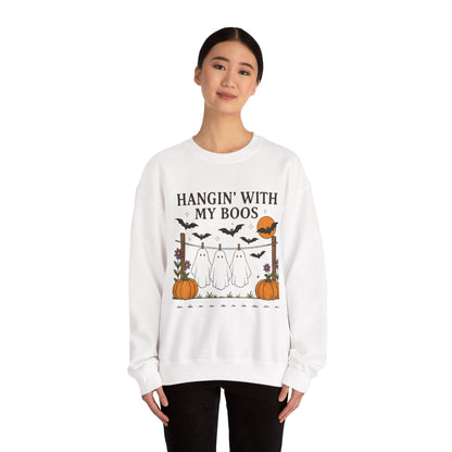 Hangin' With My Boos Halloween Crewneck Sweatshirt