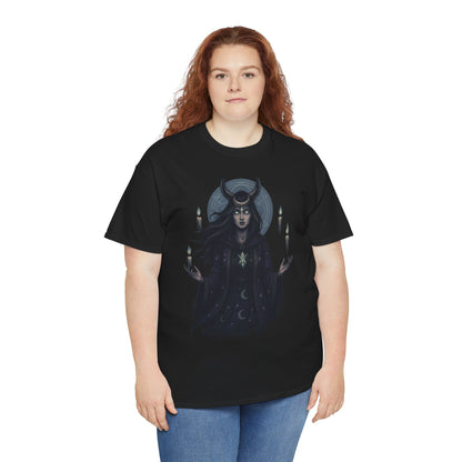 Moonlit Sorceress – Enchanted Candlelight Tee