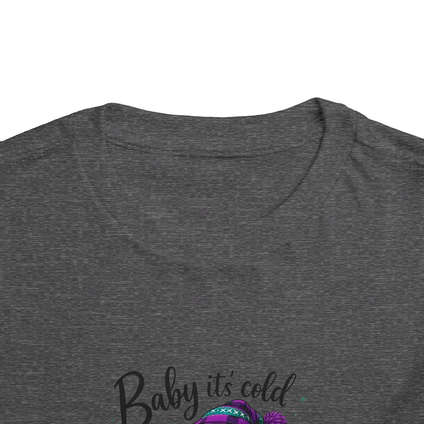 Baby It's Cold Outside Snowman Toddler Christmas Tee