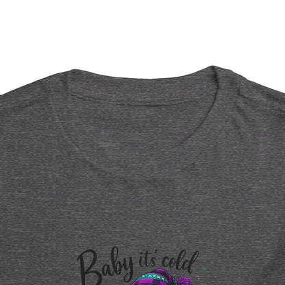 Baby It's Cold Outside Snowman Toddler Christmas Tee
