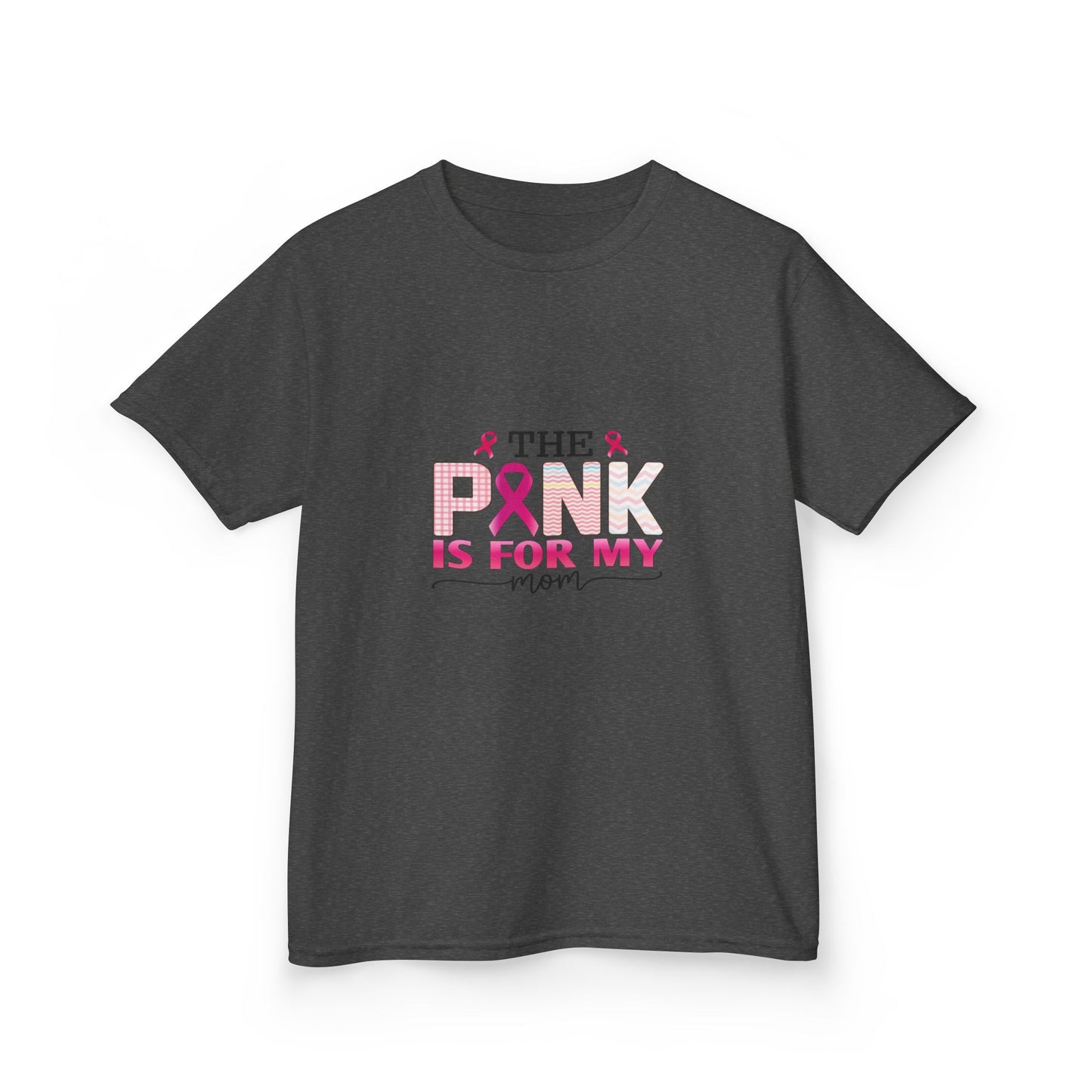 Pink Ribbon Mom Dinosaur Tee - Breast Cancer Awareness