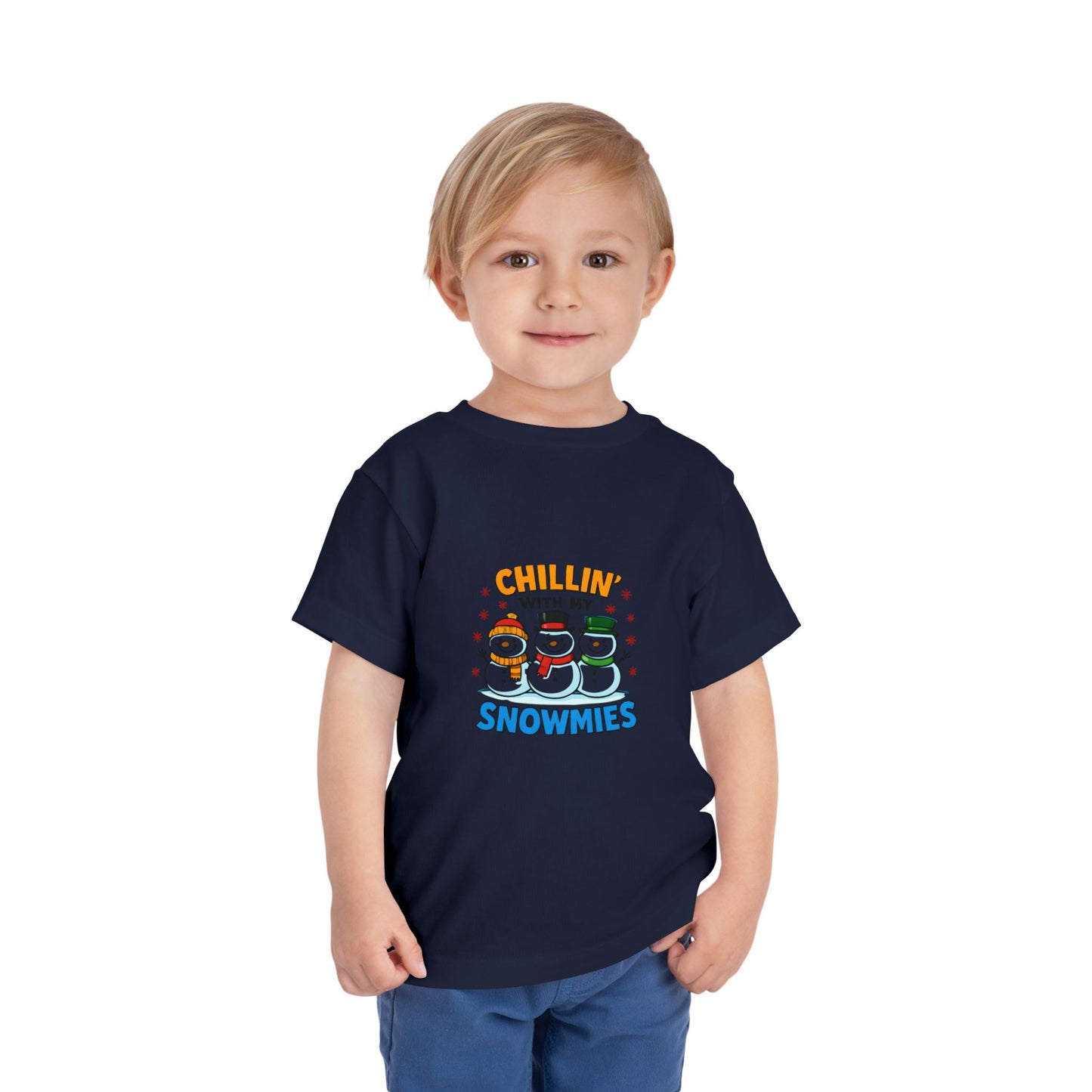 Chillin' with My Snowmies Toddler Christmas Tee