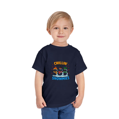 Chillin' with My Snowmies Toddler Christmas Tee