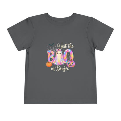 Boo-jee Halloween Toddler Tee - Pastel Rainbow