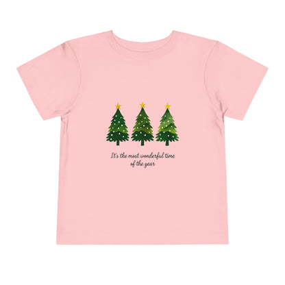 Watercolor Christmas Trees Toddler Tee
