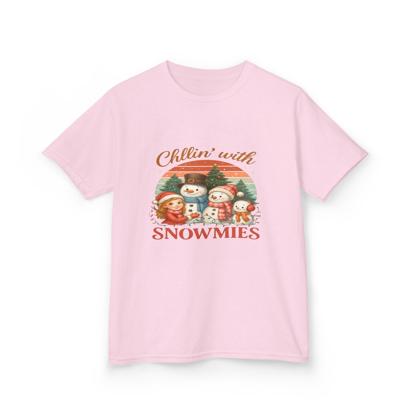 Chillin' with Snowmies Kids Christmas Tee