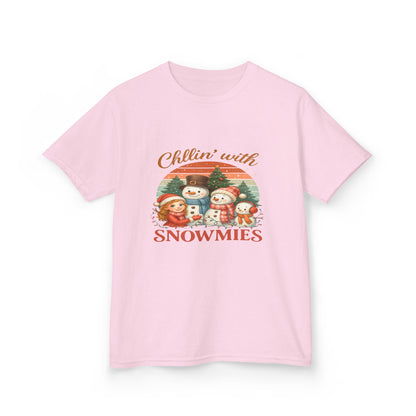 Chillin' with Snowmies Kids Christmas Tee