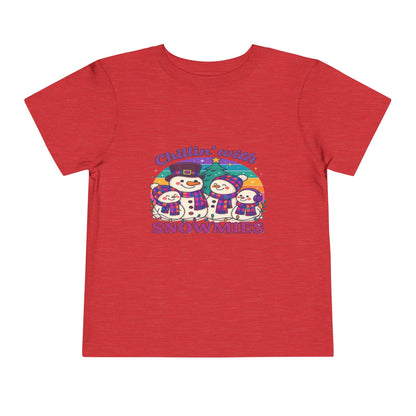 Chillin' with Snowmies Toddler Christmas Tee