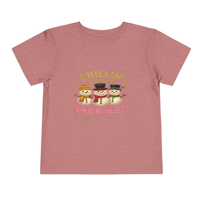 Chillin' with Snowmies Toddler Christmas Tee