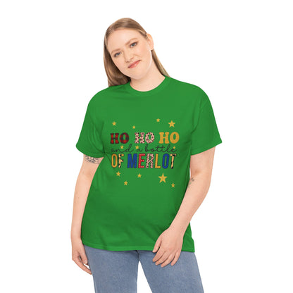 HO HO HO & Merlot Christmas Tee