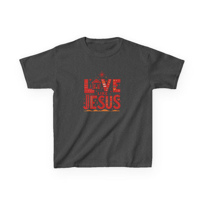 Love Like Jesus Christmas Dinosaur Kids Tee