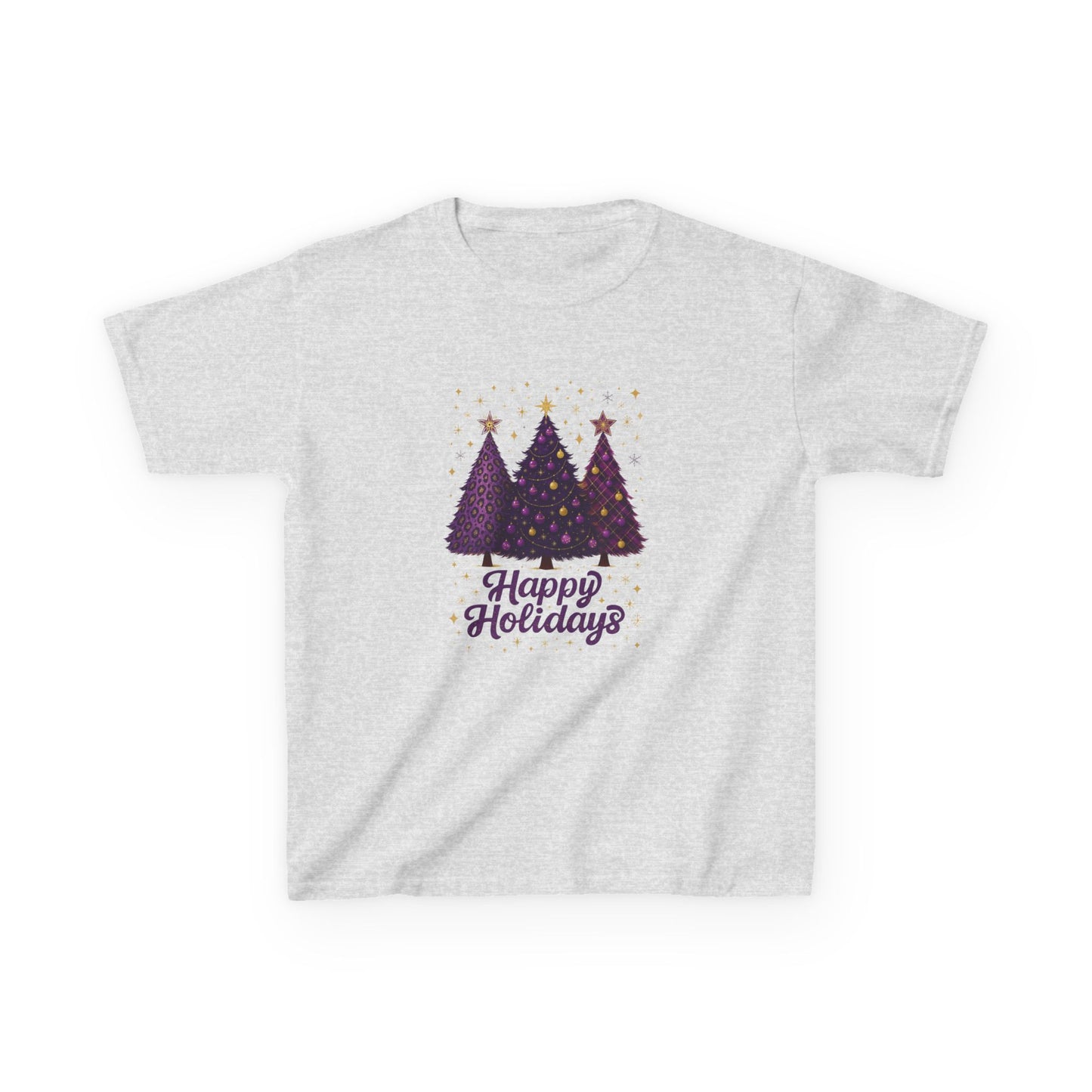 Happy Holidays Dino Trees Kids Tee