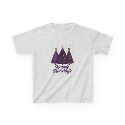 Happy Holidays Dino Trees Kids Tee