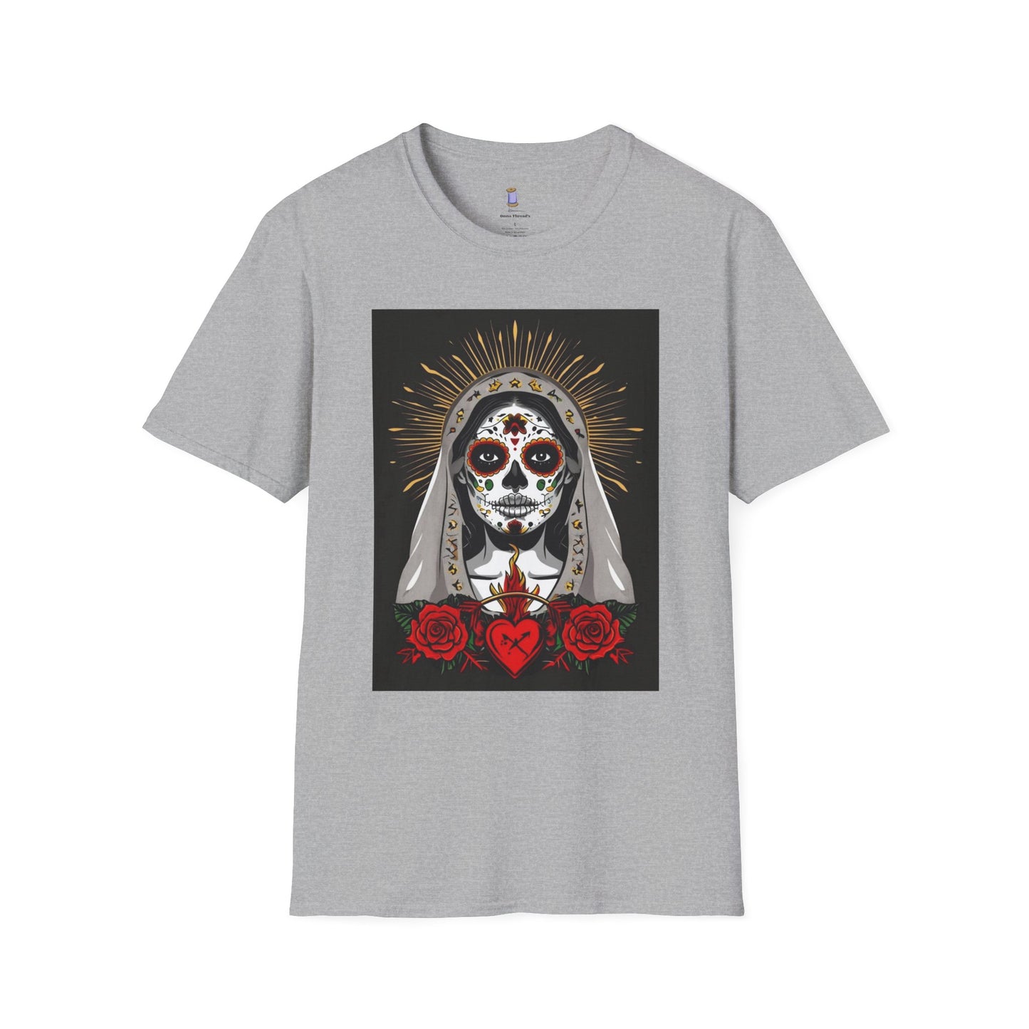 Day of the Dead Skull T-Shirt, Unisex Graphic Tee, Fall Fashion, Halloween Costume, Unique Gift for Her, Artistic Wear